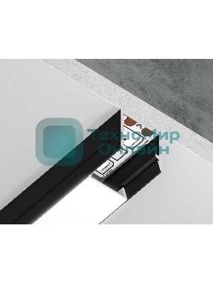 Алюминиевый профиль Ambrella light GP1650BK черный 2000*10*10