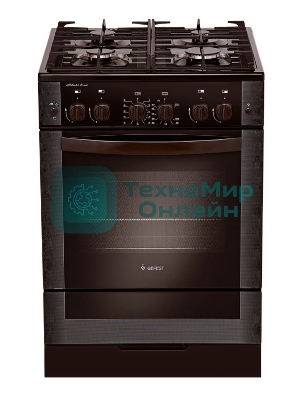 Плита газовая Gefest 6500-02 0045 коричневый, конфорок 4 шт, духовка 52 л, 60 см x 85 см x 60 см