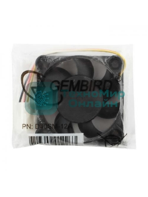 Вентилятор для корпуса Gembird черный, 40 мм, 6000 об/мин, 25 дБ, 3 pin