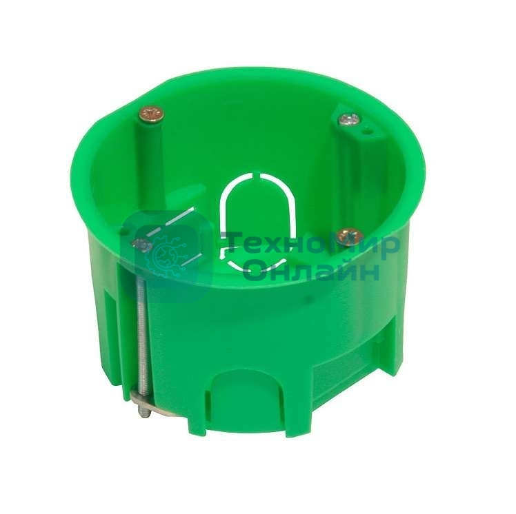 Коробка установочная СП 68х45 для гипсокарт. с метал. лапками HEGEL КУ1202