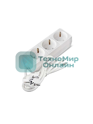 Удлинитель быт. ТМ Союз 2200 Вт 3 гн. ПВС 1,5 м 481S-9301