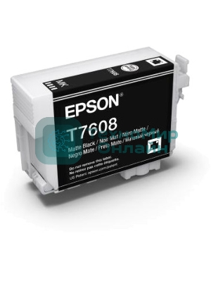 Картридж струйный Epson C13T76084010/C13T76084N10 черный матовый (25.9 мл) для SC-P600