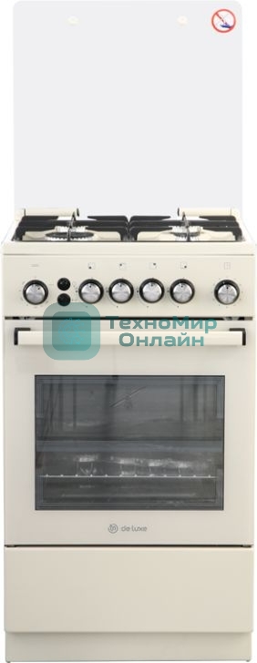 Плита Газовая De Luxe 5040.30г(кр) ЧР-013 бежевый