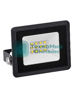 Прожектор светодиодный СДО 06-10 4000К IP65 черный IEK LPDO601-10-40-K02