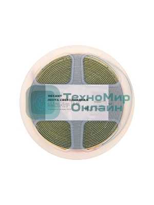 Лента светодиодная Rexant 24В, COB 10Вт/м, 384 LED/м, 6500K, 8мм, 5м, IP20