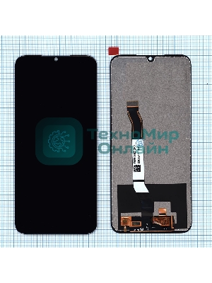Дисплей для Xiaomi Redmi Note 8, Redmi Note 8 2021 (small size) черный