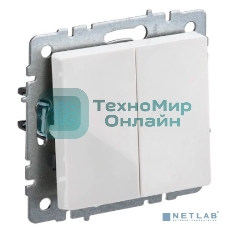 Выключатель 2-кл. IEK BRITE 10А ВС10-2-0-БрБ белый