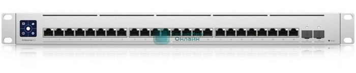 Коммутатор Ubiquiti Switch Enterprise XG 24 Layer 3 switch with (24) 10GbE RJ45 ports and (2) 25G SFP28 ports.