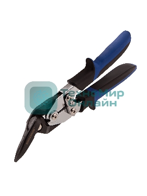Ножницы по металлу GROSS 78351 усиленные 255мм прямой и правый резсталь-СrMo двухкомп.рукоятки