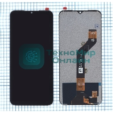 Дисплей (модуль) для Tecno Spark 8C (KG5n) в сборе с тачскрином черный