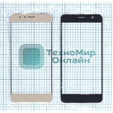 Защитное стекло для Huawei Honor 8 золотистый