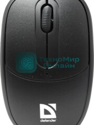 Мышь проводная Defender Datum MS-980 черный, 1000 dpi, USB, кнопки - 3