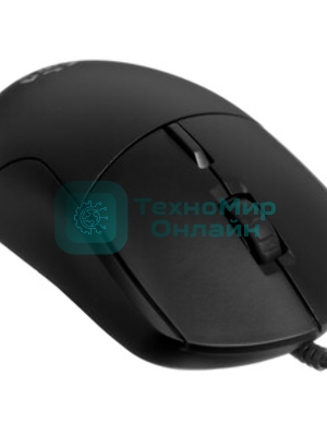 Мышь проводная Qumo UFO M77 черный, 2400 dpi, USB, кнопки - 6