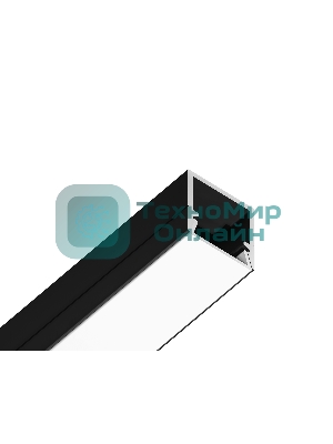 Алюминиевый профиль Ambrella light GP1650BK черный 2000*10*10