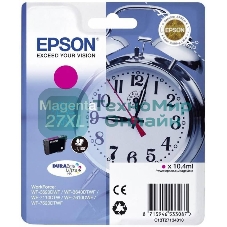 Картридж струйный Epson 27XL T2713 (C13T27134022/C13T27134020) пурпурный, 10.4 мл (1100 стр.), для WF7110/7610/7620