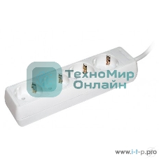 Удлинитель 4х5 м с заземл. 16А IP20 У04 2P+PE IEK WYP10-16-04-05-Z-N