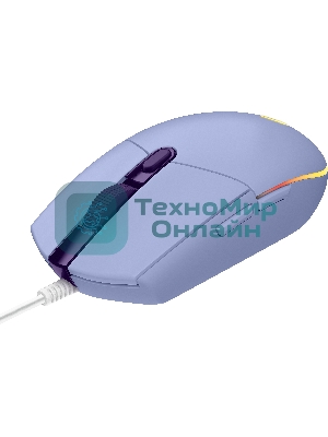 Мышь проводная Logitech G102 LIGHTSYNC фиолетовый, 8000 dpi, USB, кнопки - 6