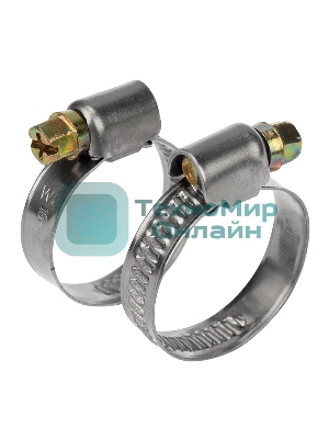 Хомут червячный Rexant 16-27-0,7 мм, (упак. 50 шт)