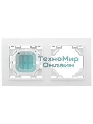 Рамка 2-м Минск горизонтальная белый Basic EKF ERM-G-302-10