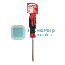 Отвертка крестовая Rexant PH 1х100 мм, трехкомпонентная рукоятка, сталь S2