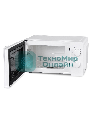 Микроволновая печь Starwind SMW3020 белый, 20 л, 700 Вт, переключатели - поворотный механизм