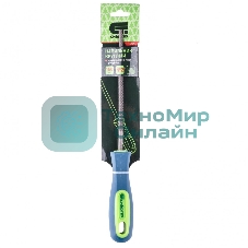 Напильник Сибртех, 150 мм, круглый, двухкомпонентная рукоятка, №2