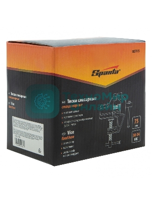 Тиски Sparta 75 мм, крепление для стола