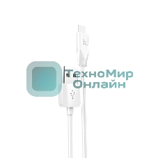 Кабель USB HOCO X1 Rapid, USB - Type-C, 2.1А, 1м, белый