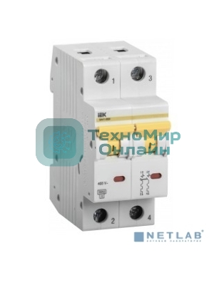 Выключатель автоматический однополюсный IEK MVA31-2-025-C ВА47-60M 2Р 25А 6кА С