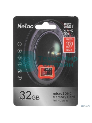 Флеш карта MicroSD card Netac P500 Extreme Pro 32Gb, retail version w/o SD adapter