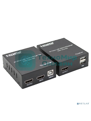 ORIENT VE050, HDMI KVM extender (Tx+Rx), HDMI+USB+Audio удлинитель до 120 м по витой паре Cat5e/6, HDMI 1.4, 4K@30Hz/1080p@60Hz, HDCP (31212)