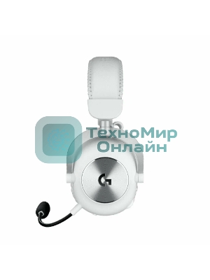 Гарнитура Logitech G PRO LightSpeed белый, беспроводная + проводная, Bluetooth/USB/3.5 мм, до 50 ч