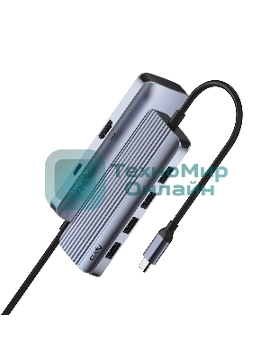 USB-концентратор USB-C Cudy UH500, 1 USB-C 3.0, 1x 4K@30Hz HDMI Port, 1x 100W USB-C port for PD Charging, 4x USB-A (UH500)