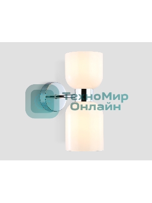Настенный светильник Ambrella light LH56087/2 СH/FR хром/белый матовый E14*2 max 40W 215*120*300