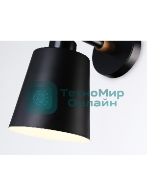 Светильник Ambrella light TR82213 BK/LW черный/светлое дерево E27 max 40W 230*130*190