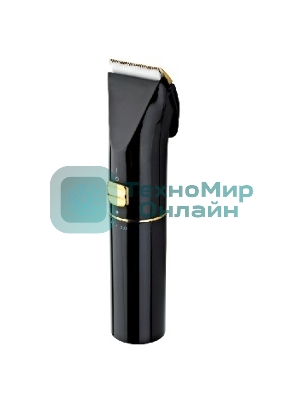 Машинка для стрижки Centek CT-2119 (черный/золотой) сеть/аккум, ножиТИТАН+КЕРАМИКА, 180 мин от батареи
