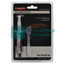 Термопаста ExeGate ETS-6WMK Silver, шприц с лопаткой, 8г