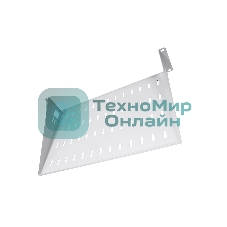 Полка перфорированная консольная 2U, глубина 300 мм, черный (МС-30-9005)
