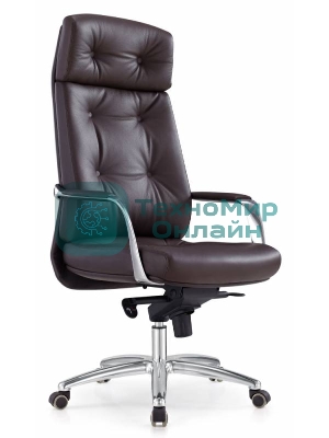 Кресло Бюрократ DAO/BROWN коричневый, кожа