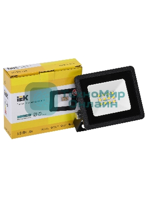 Прожектор светодиодный СДО 06-10 4000К IP65 черный IEK LPDO601-10-40-K02