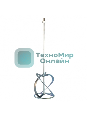 Насадка для миксера Сибртех, для легких растворов,160 х 590 мм, оцинкованная,хвостовик резьба М14