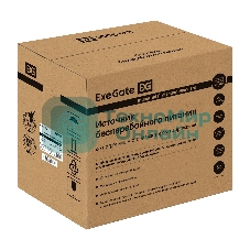 Комплект Источник бесперебойного питания EX295991RUS + батарея 55Aч EX285652RUS 4шт (инвертор, синус, для котла) ExeGate SineTower SZ-5000.LCD.AVR.2SH.1C13.T.RJ.USB <5000VA/4000W, чистый синусоида, LCD дисплей, AVR, 2*Schuko+1*C13+клеммы, RJ45/11, USB, линейно-интерактивный, черный> + батарея ExeGate HRL 12-55 (12В, 55А·ч) 4шт