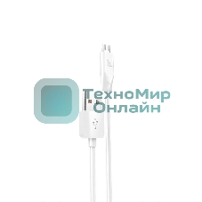 Кабель USB HOCO X1 Rapid, USB - Micro USB, 2.1А, 1м, белый