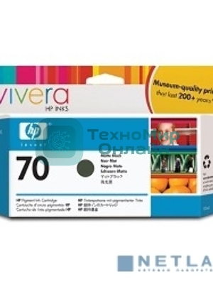 Картридж струйный HP №70 C9448A черный матовый для HP DJ Z2100/Z3100 (130мл)