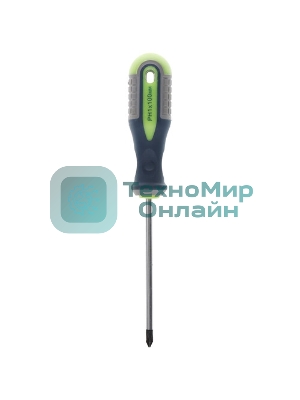 Отвертка Сибртех, PH1 х 100 мм, CrV, двухкомпонентная рукоятка