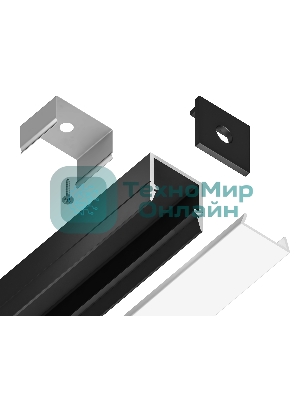 Алюминиевый профиль Ambrella light GP1650BK черный 2000*10*10