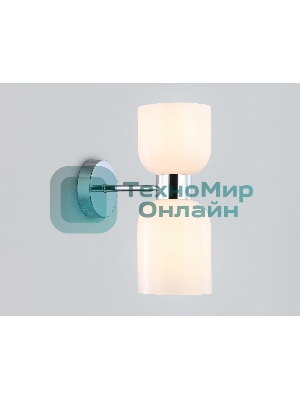 Настенный светильник Ambrella light LH56087/2 СH/FR хром/белый матовый E14*2 max 40W 215*120*300