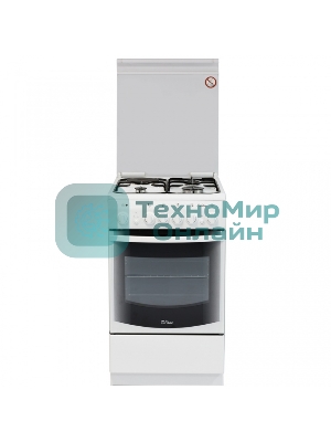 Плита комбинированная De Luxe 506031.00ГЭ (КР) белый, конфорок 4 шт, духовка 60 л, 50 см x 85 см x 60 см