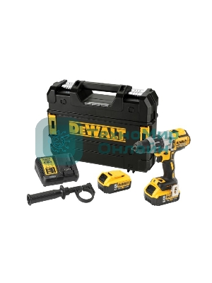 Дрель-шуруповерт DeWalt DCD996P2-QW, 18 В, 5 Ач, 95 Нм, щеточный, ударный