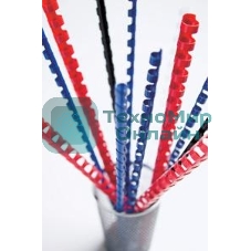 Пружины для переплета пластиковые Fellowes FS-53456 8мм красная, 100 шт.